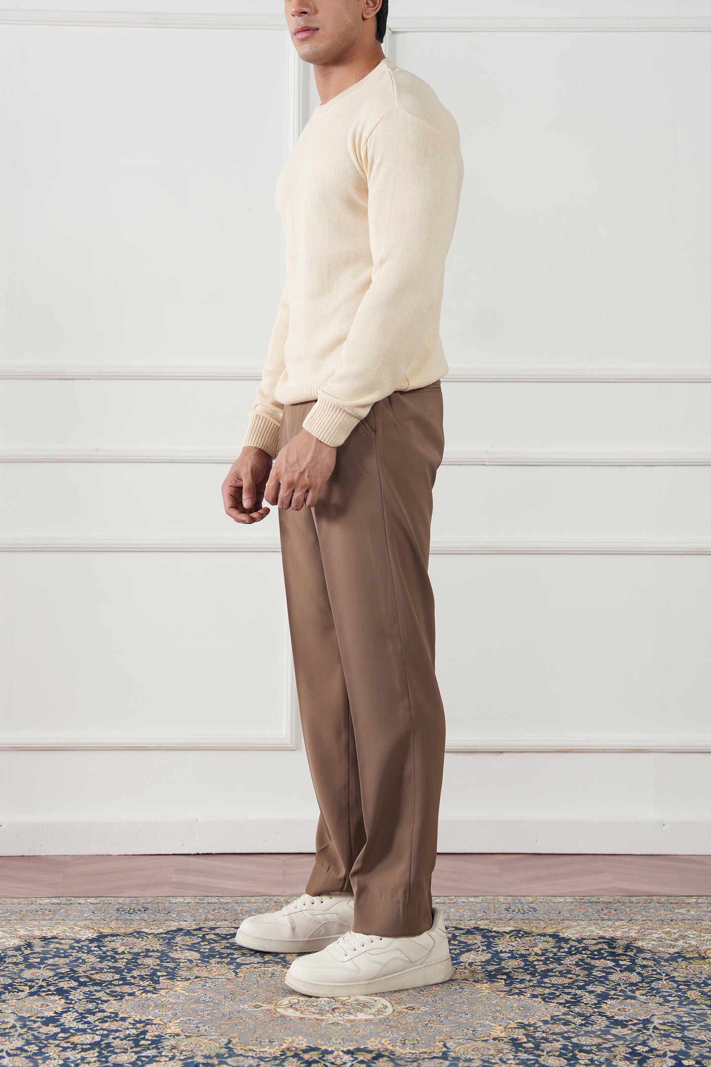 Crew Neck Knit Sweater (MKS-01)