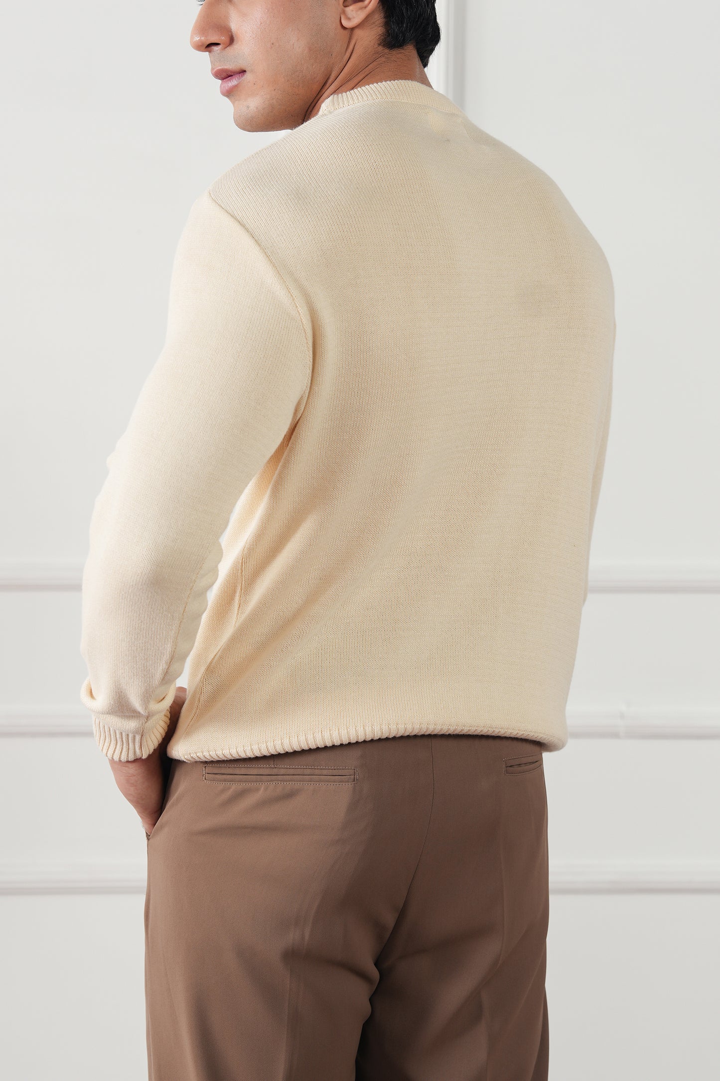 Crew Neck Knit Sweater (MKS-01)