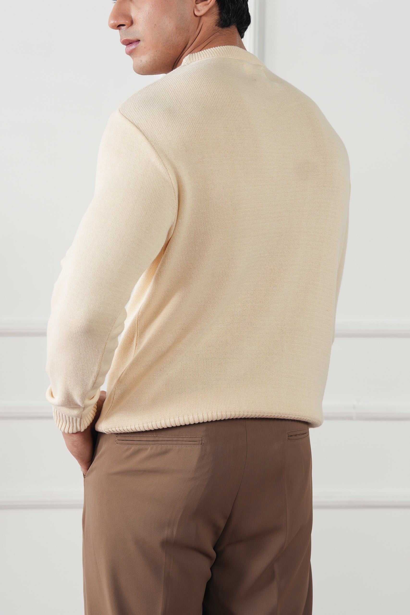 Crew Neck Knit Sweater (MKS-01)
