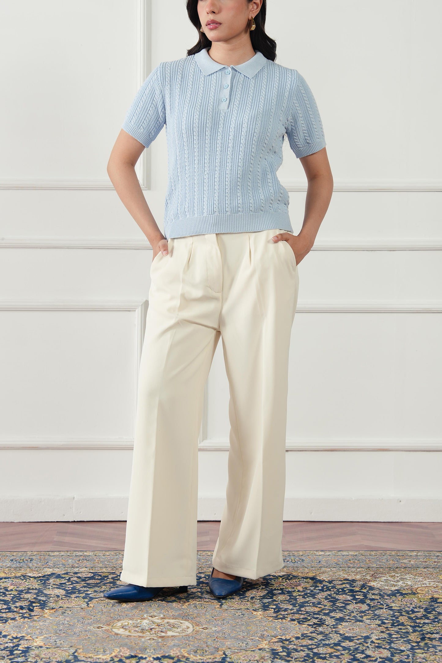 Straight Pleated Pant (WDP-01)