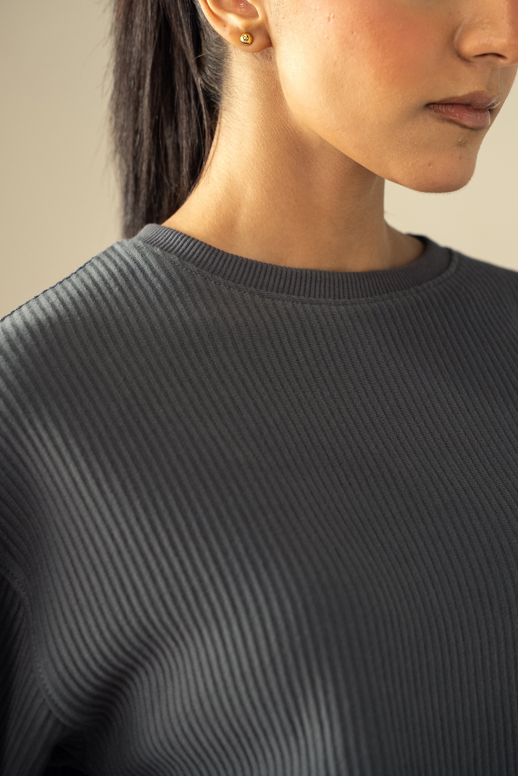 Ottoman Knit Textured T-Shirt (WTS-03)