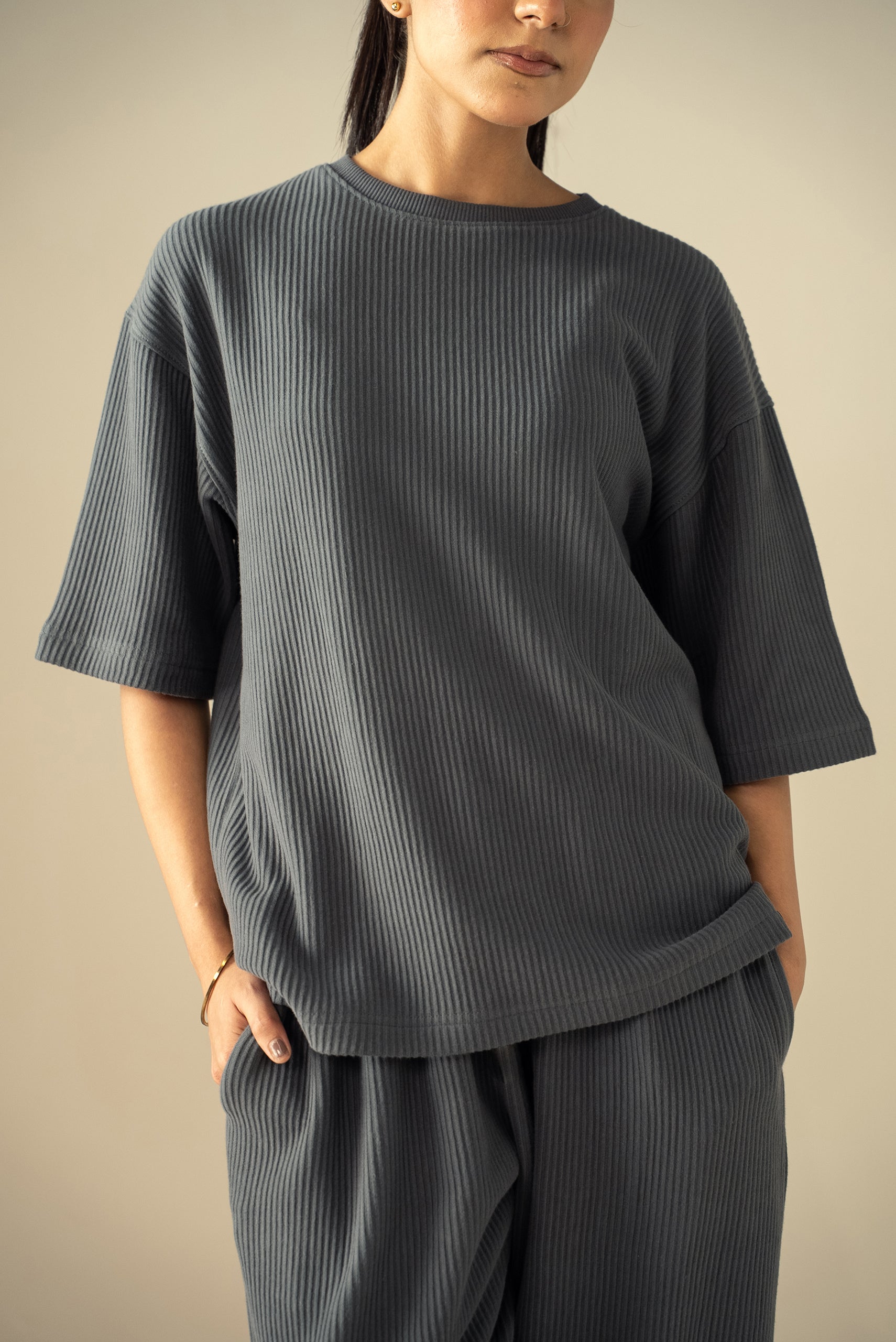Ottoman Knit Textured T-Shirt (WTS-03)