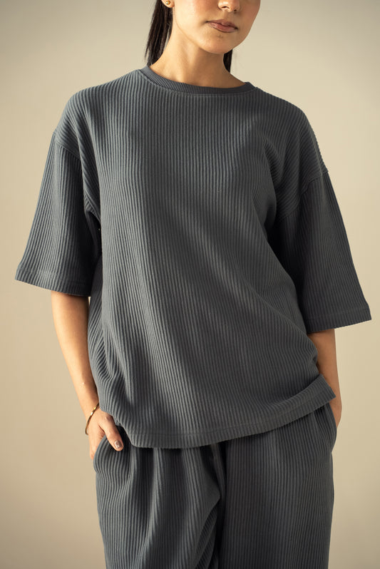Ottoman Knit Textured T-Shirt (WTS-03)