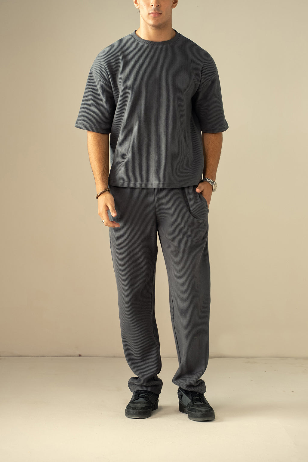 Ottoman Knit Textured T-Shirt (OST-03)