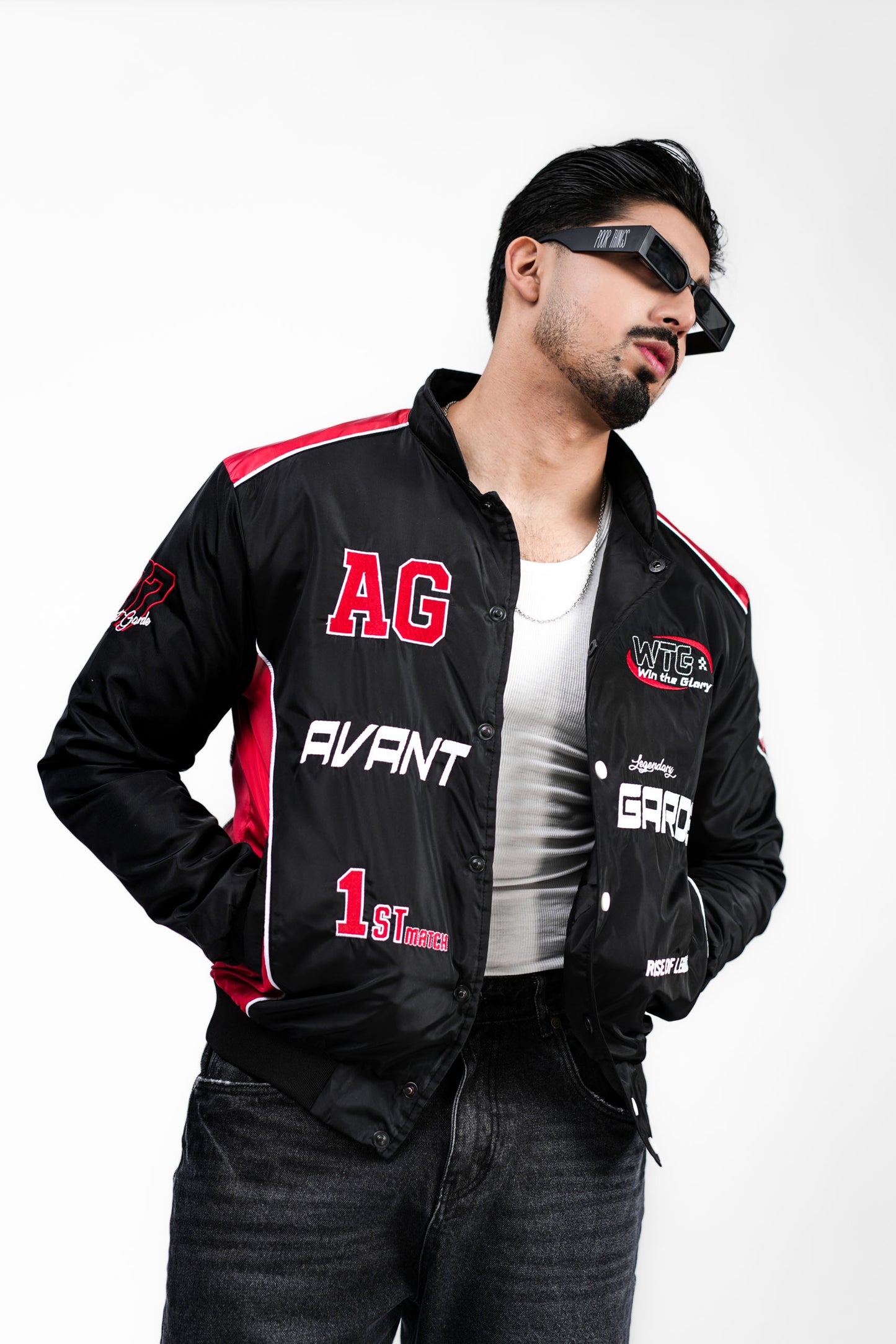 Racing Jacket - BLK/RED