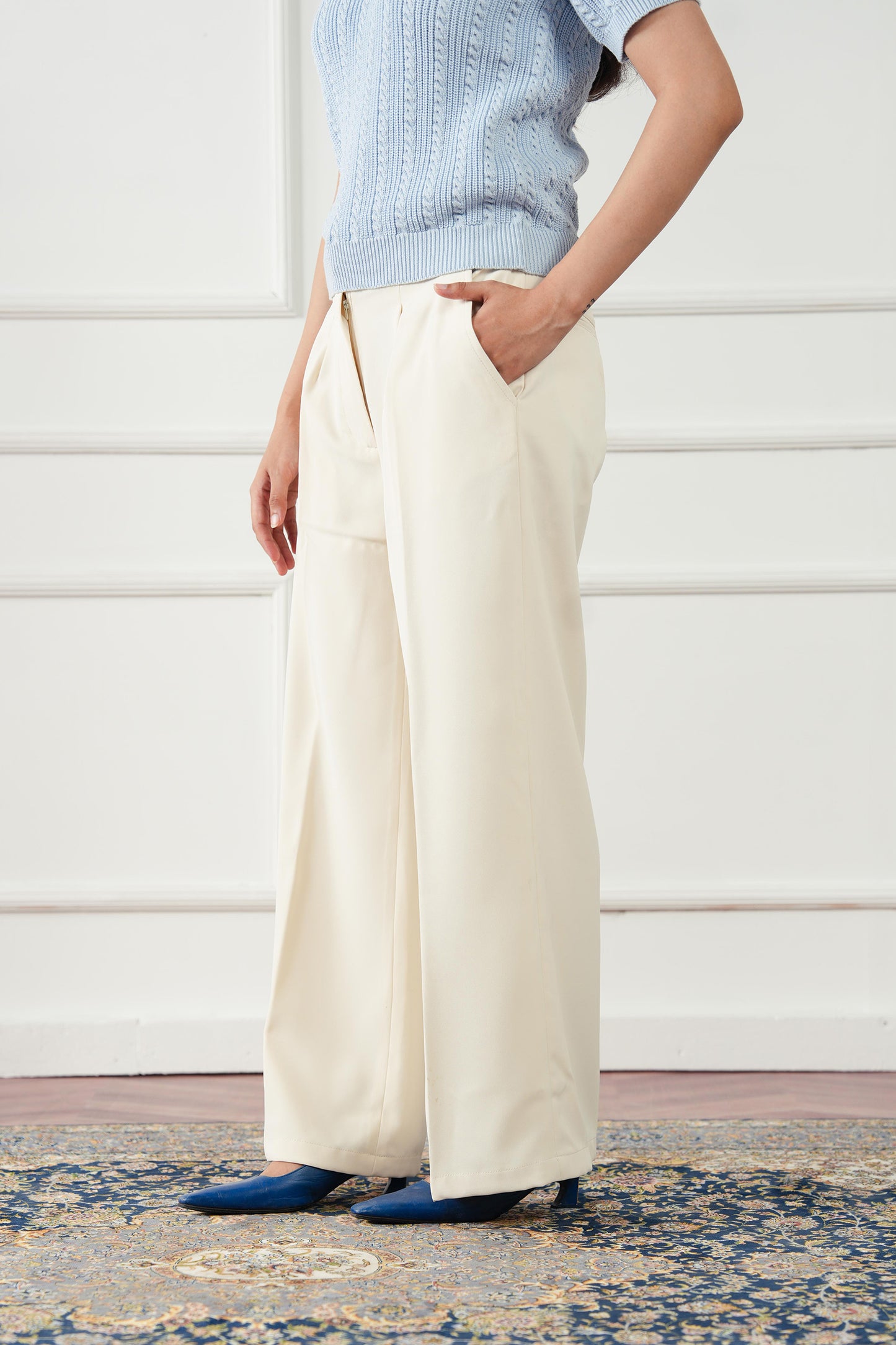 Straight Pleated Pant (WDP-01)