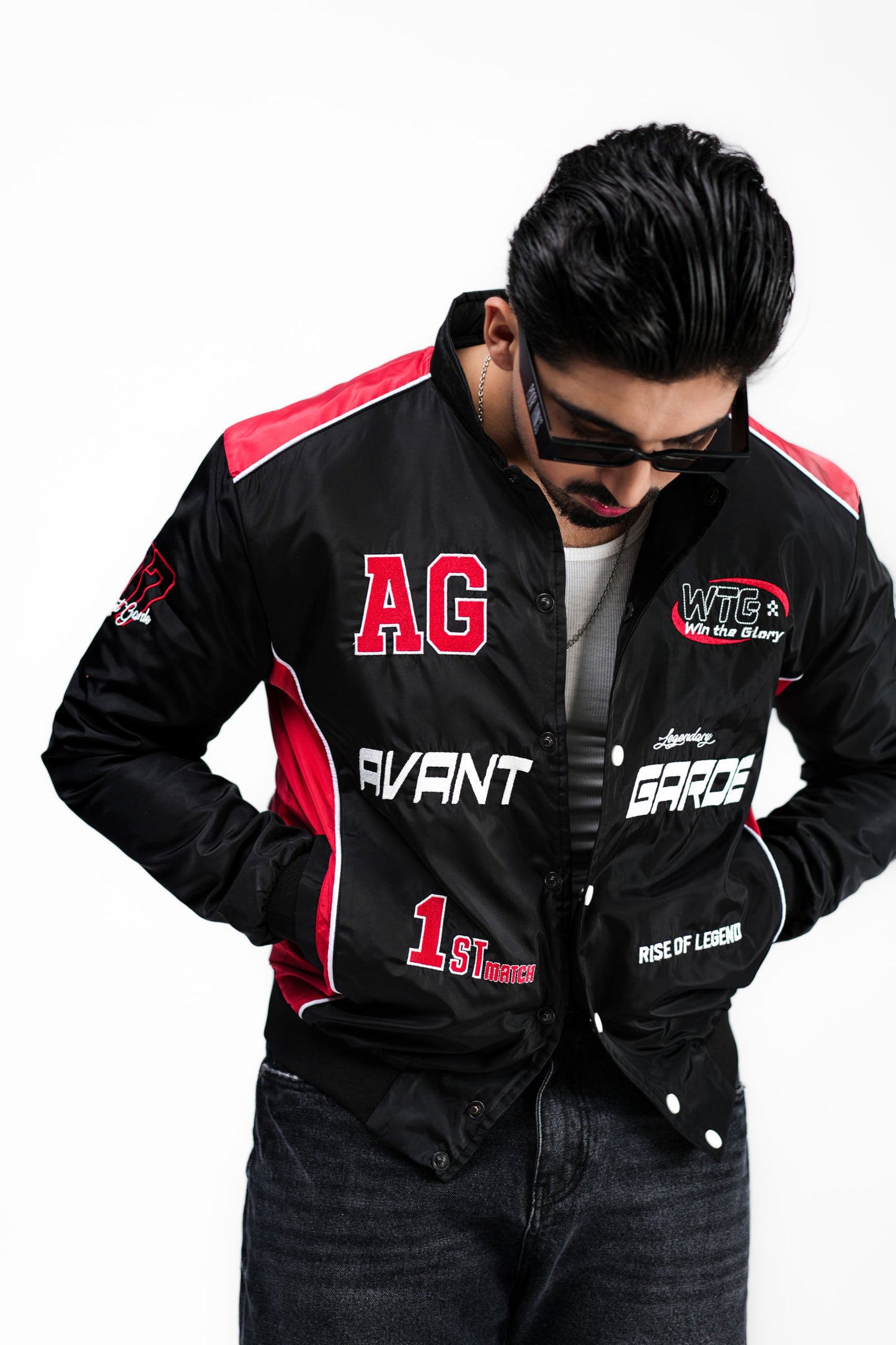 Racing Jacket - BLK/RED