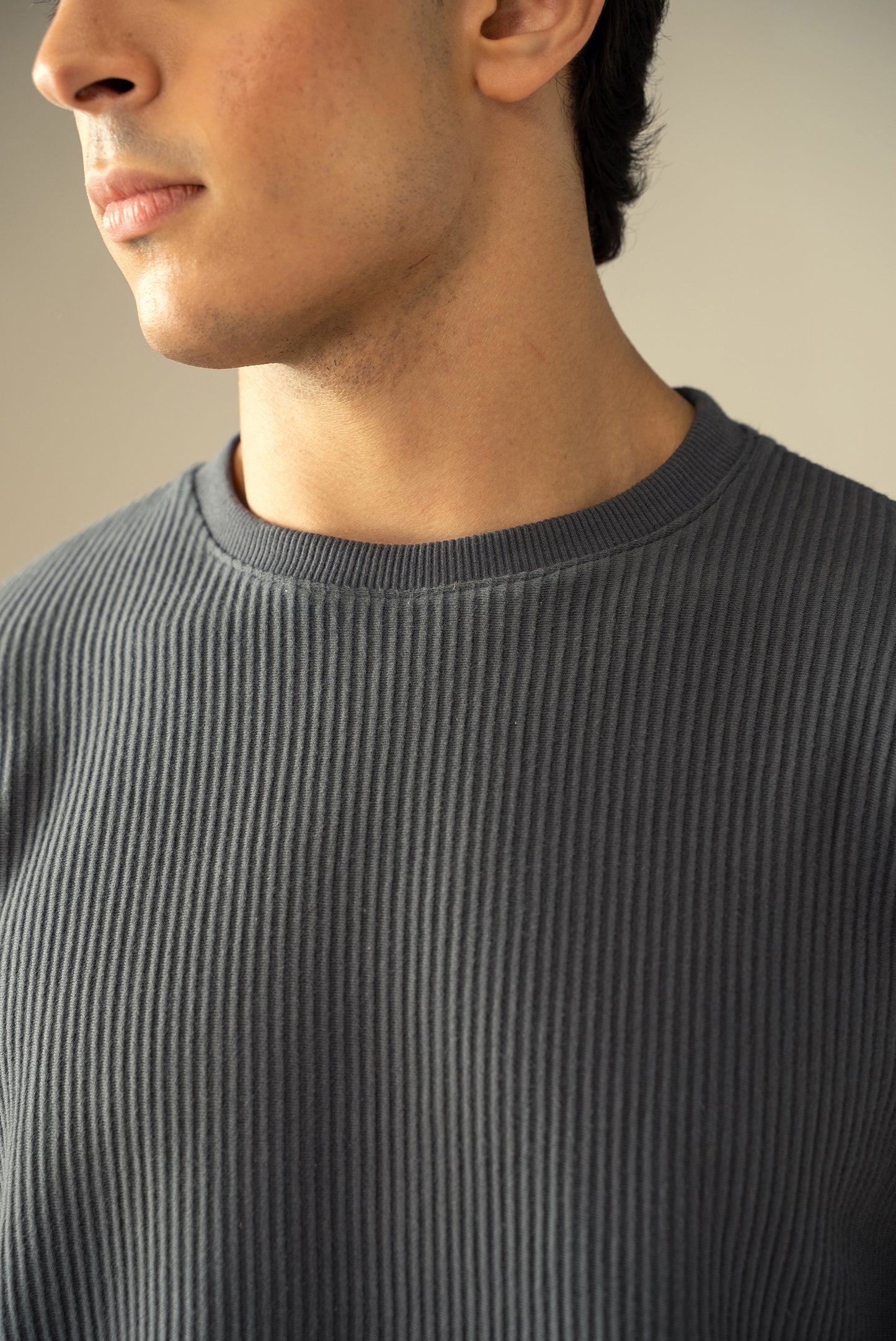Ottoman Knit Textured T-Shirt (OST-03)