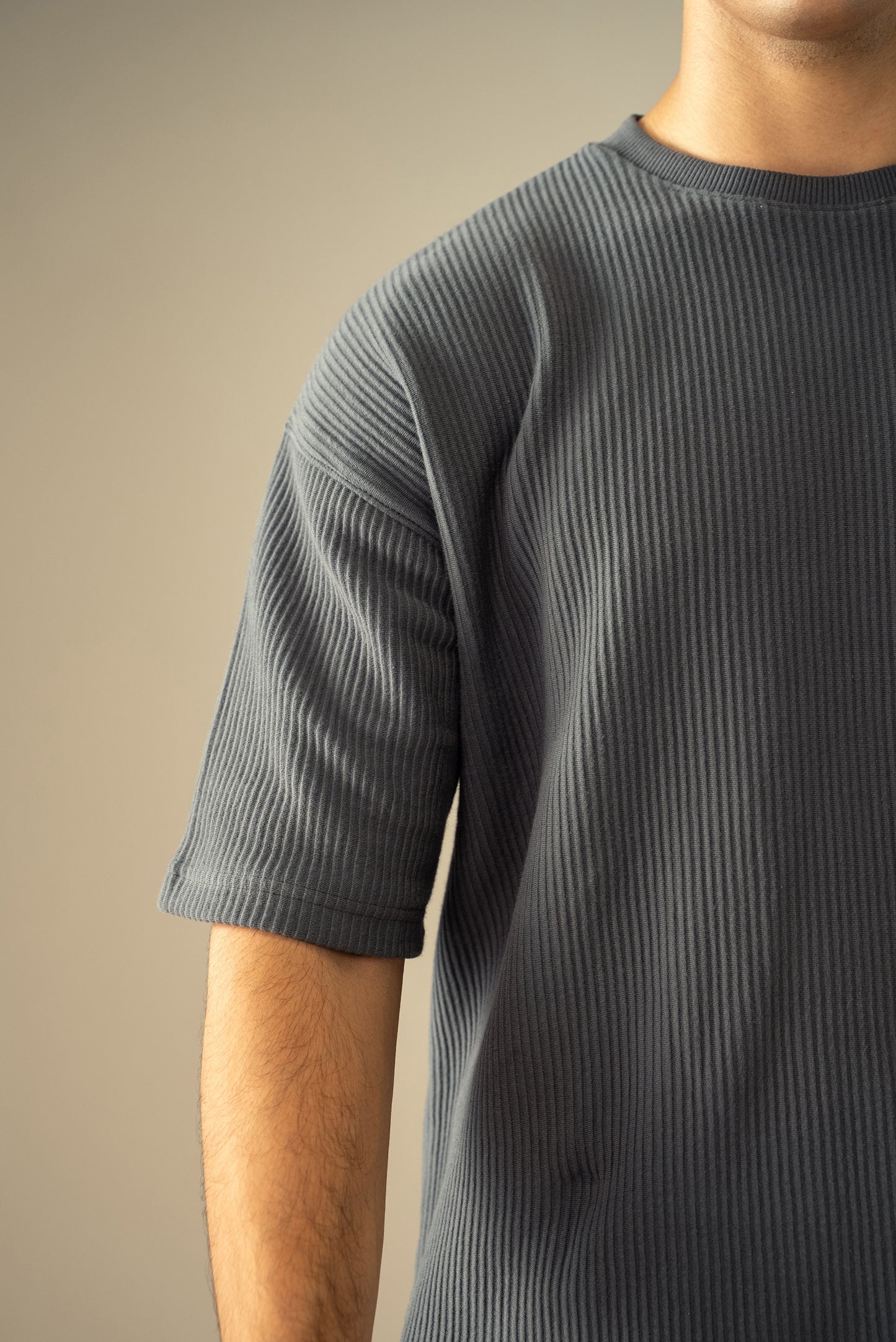 Ottoman Knit Textured T-Shirt (OST-03)