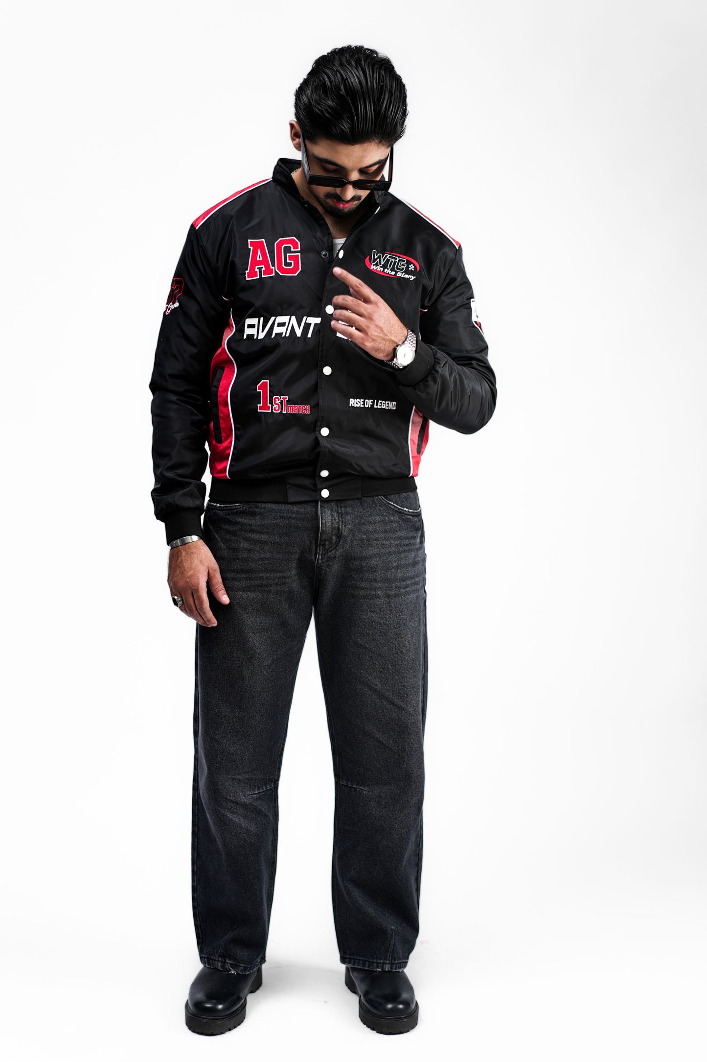 Racing Jacket - BLK/RED