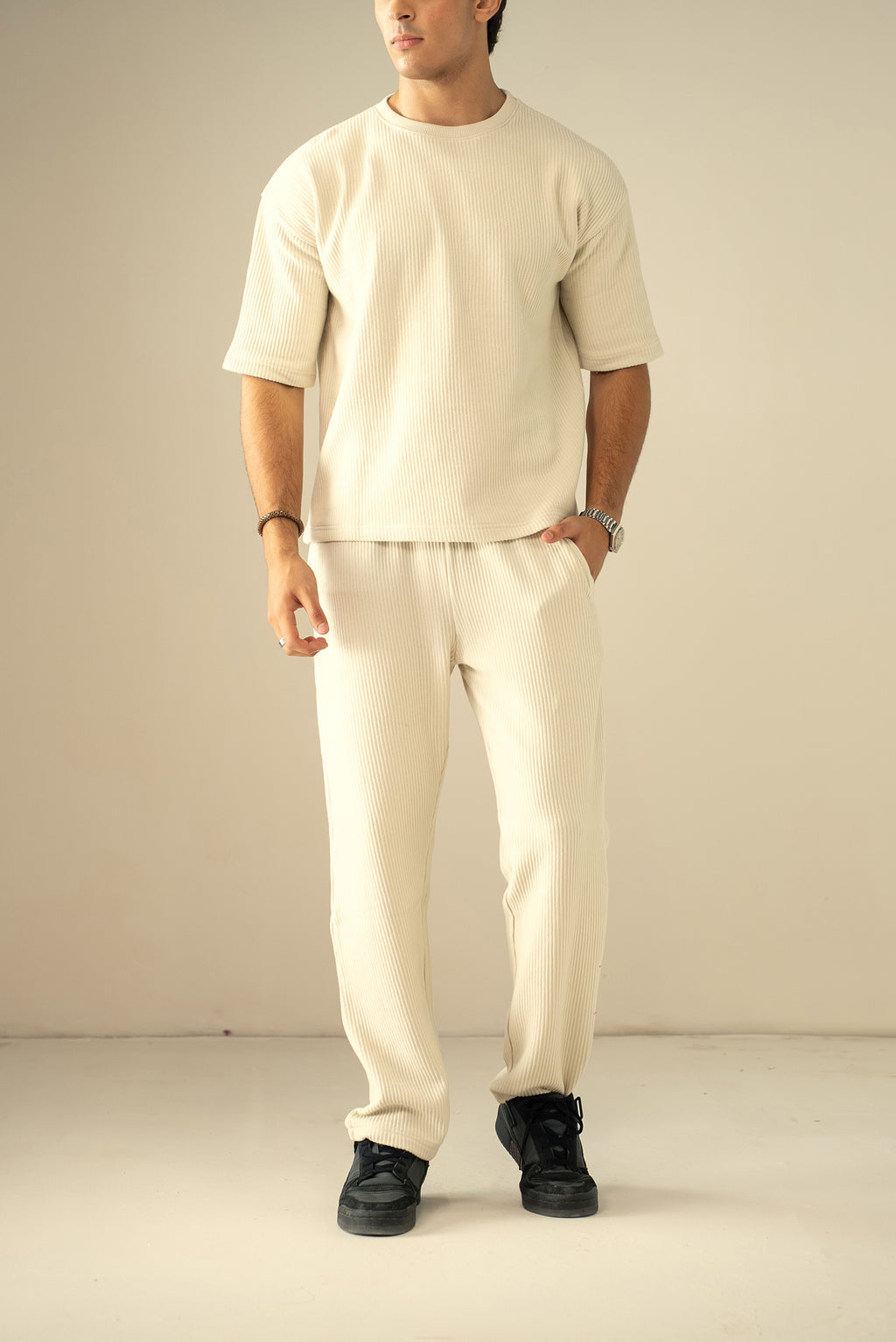 Ottoman Knit Textured T-Shirt (OST-02)