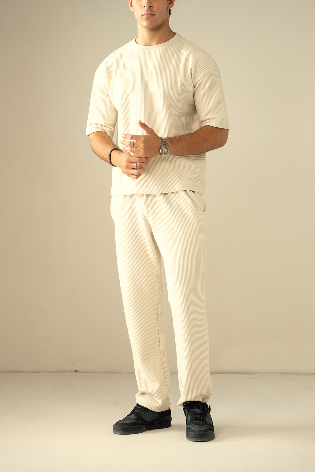 Ottoman Knit Textured T-Shirt (OST-02)