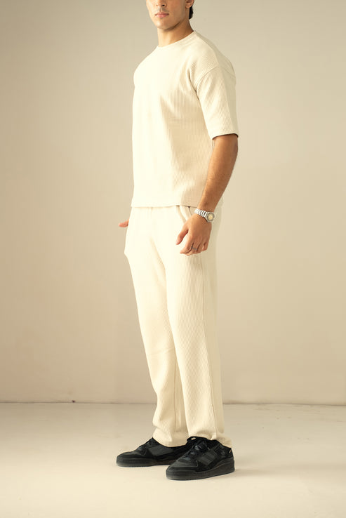Cream Trousers for Men