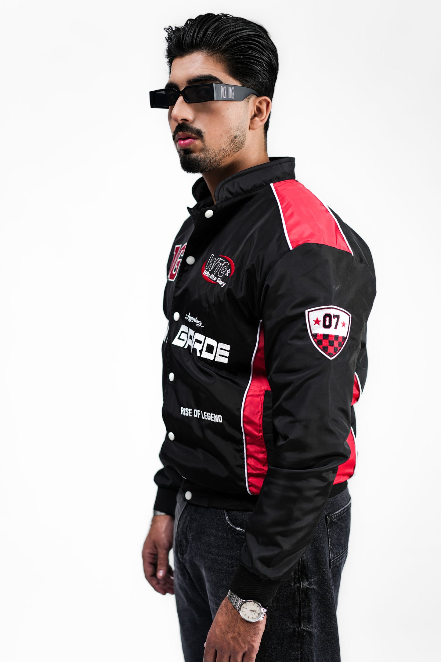 Racing Jacket - BLK/RED