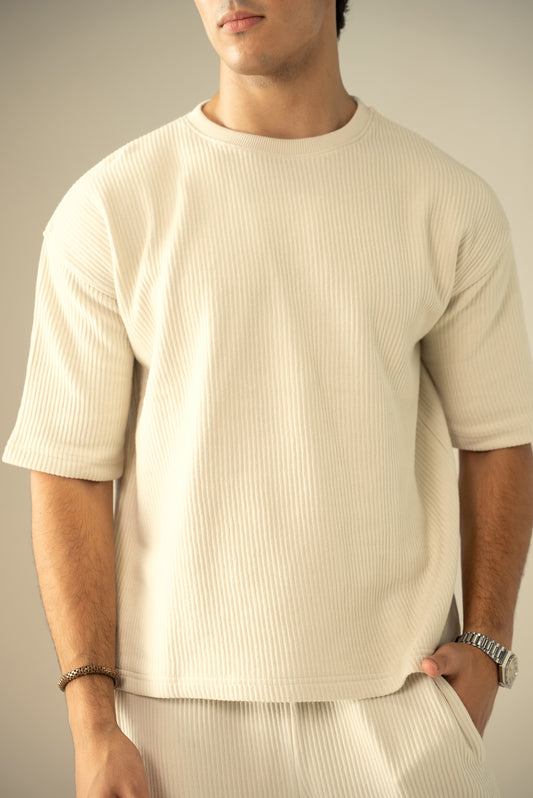 Ottoman Knit Textured T-Shirt (OST-02)
