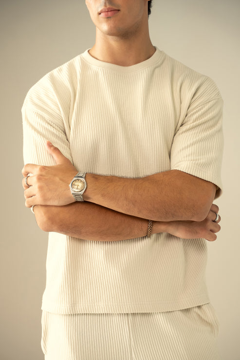 Cream T Shirt for Men