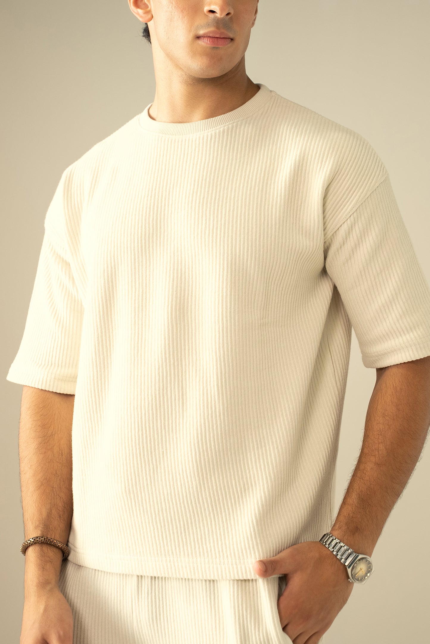 Ottoman Knit Textured T-Shirt (OST-02)