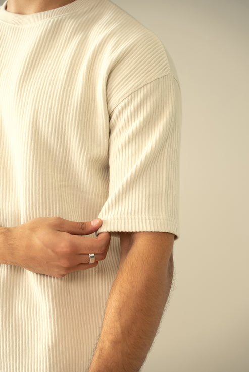 Cream T Shirt for Men