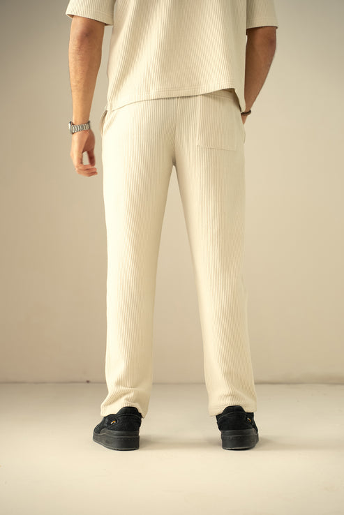 Cream Trousers for Men
