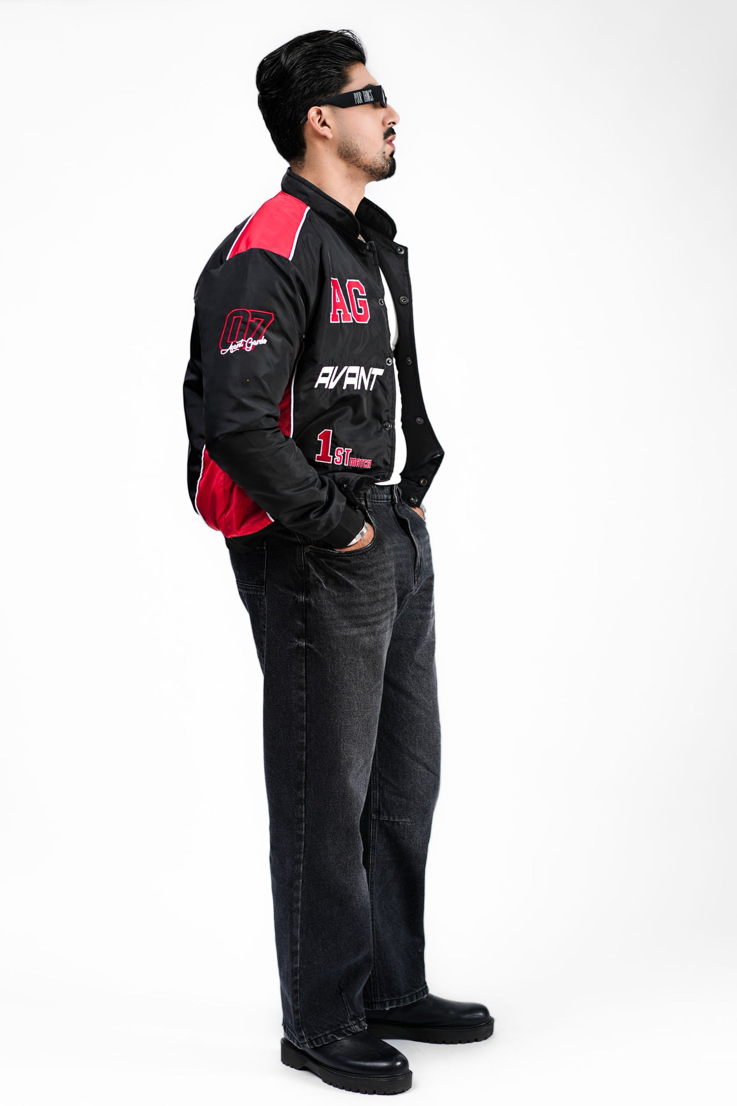 Racing Jacket - BLK/RED