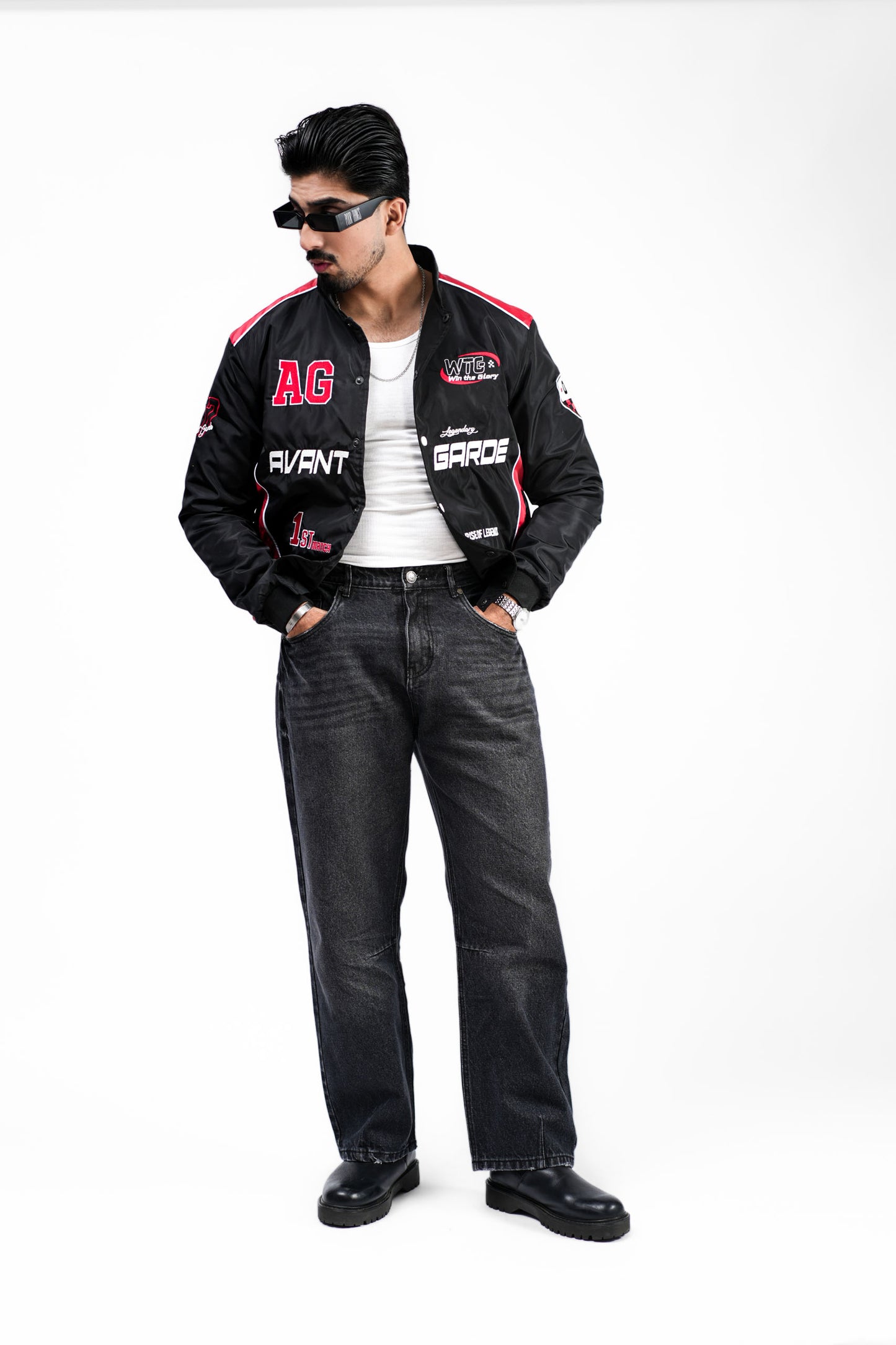 Racing Jacket - BLK/RED