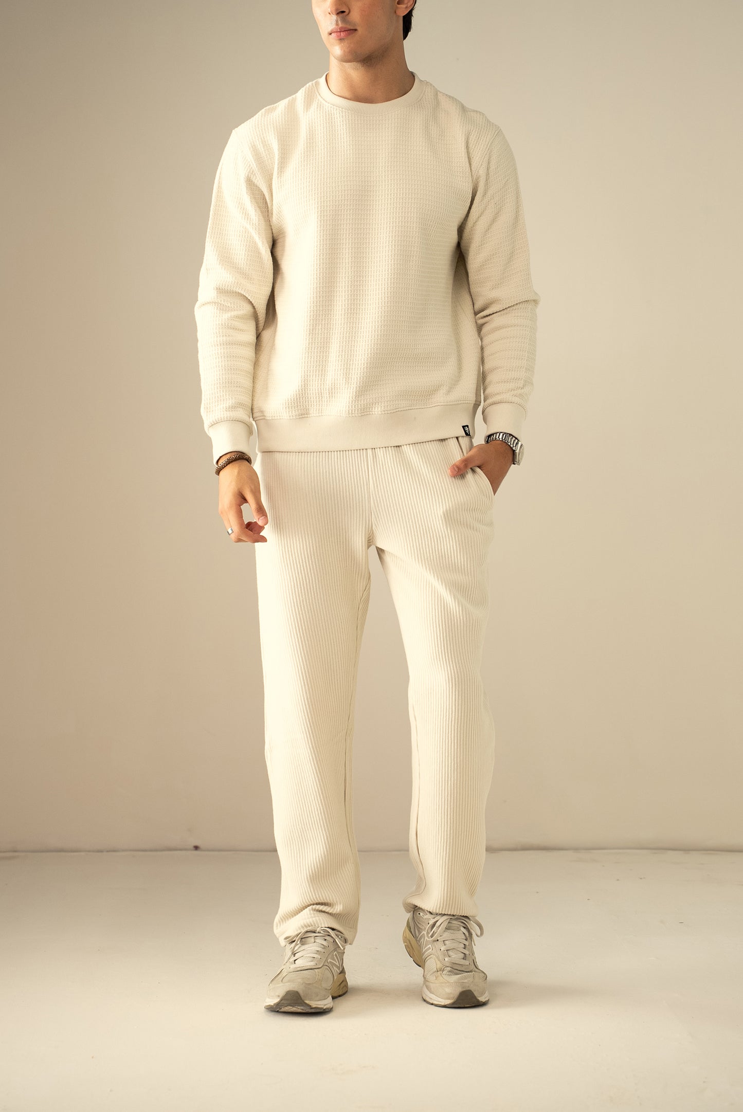 Waffle Knit Sweatshirt (MSS-01)