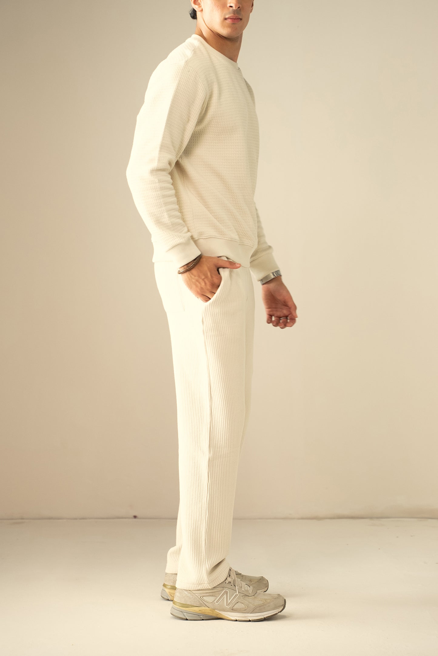 Waffle Knit Sweatshirt (MSS-01)