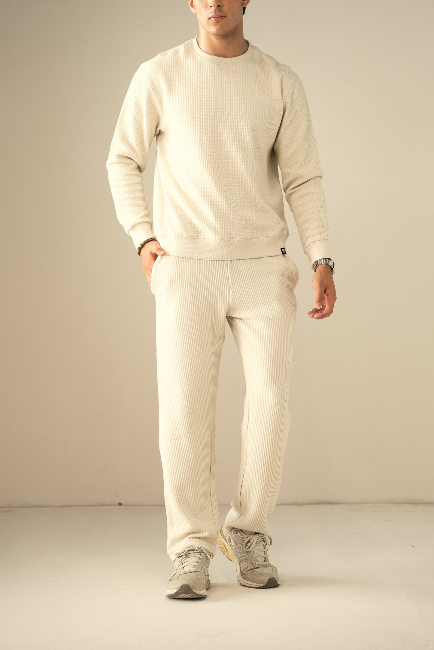 Waffle Knit Sweatshirt (MSS-01)