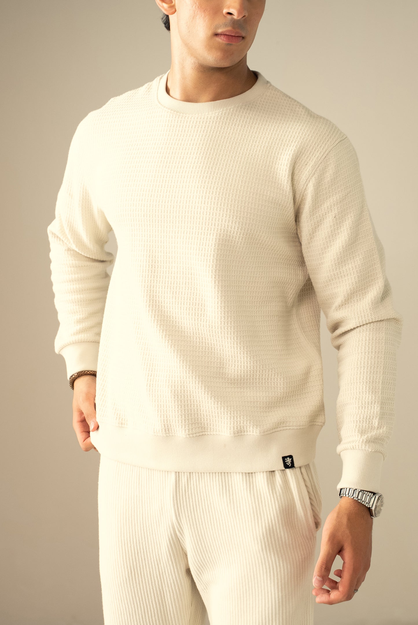 Waffle Knit Sweatshirt (MSS-01)