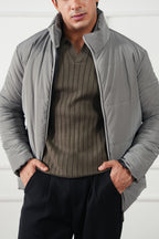 Rib Knit Polo Sweater (MKP-19)