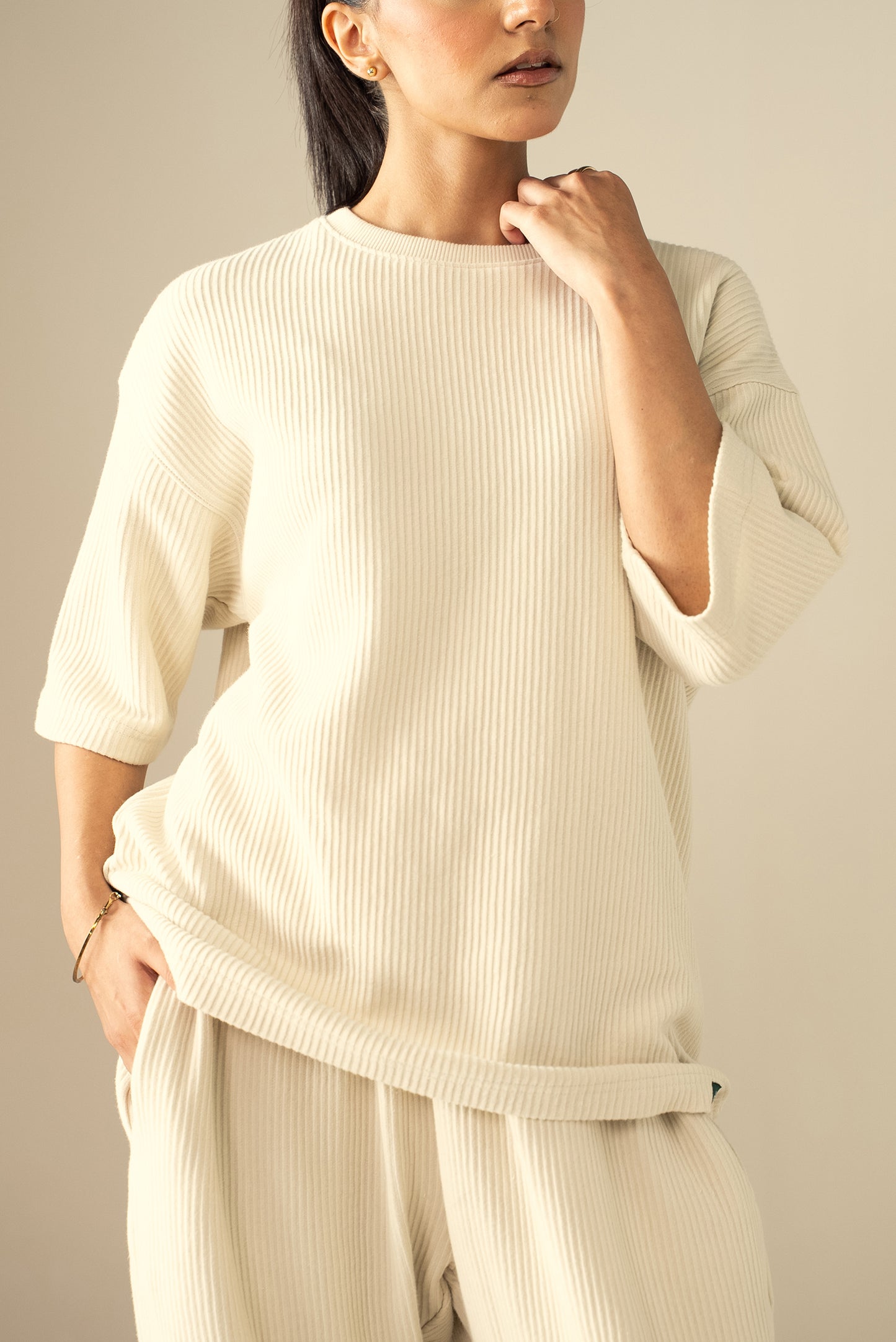 Ottoman Knit Textured T-Shirt (WTS-02)