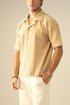 Waffle Knit Cuban Shirt (MBD-02)