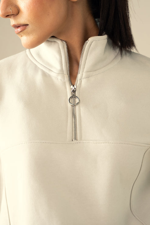 Cream Sweatshirt for Unisex