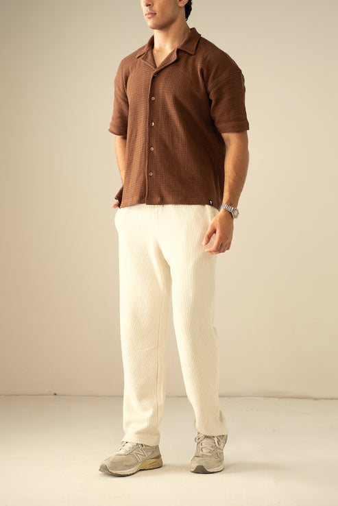 Hazelwood brown Casual Shirt for Men