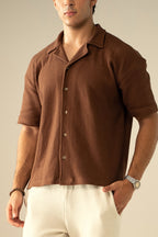Waffle Knit Cuban Shirt (MBD-01)