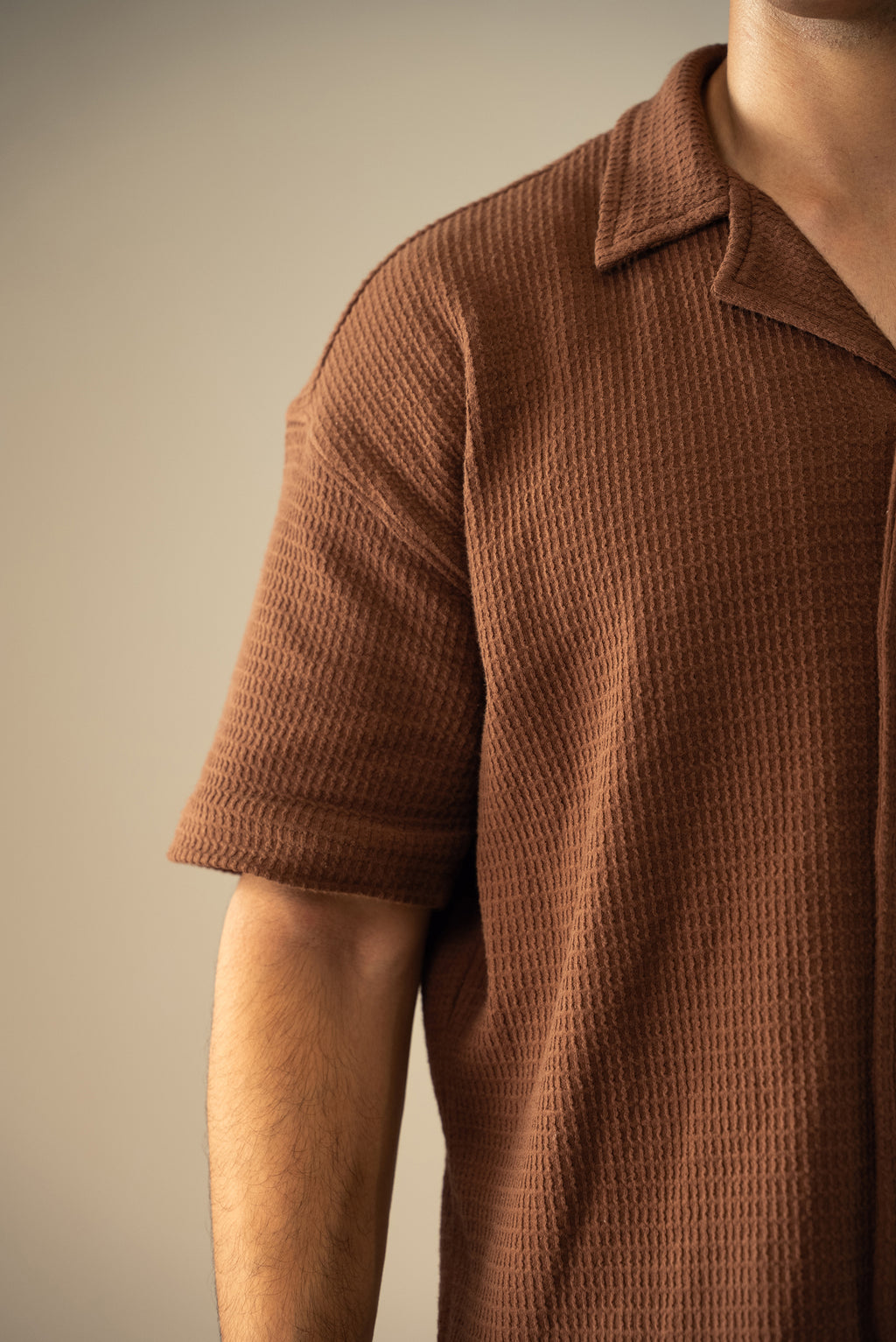 Waffle Knit Cuban Shirt (MBD-01)