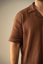 Waffle Knit Cuban Shirt (MBD-01)
