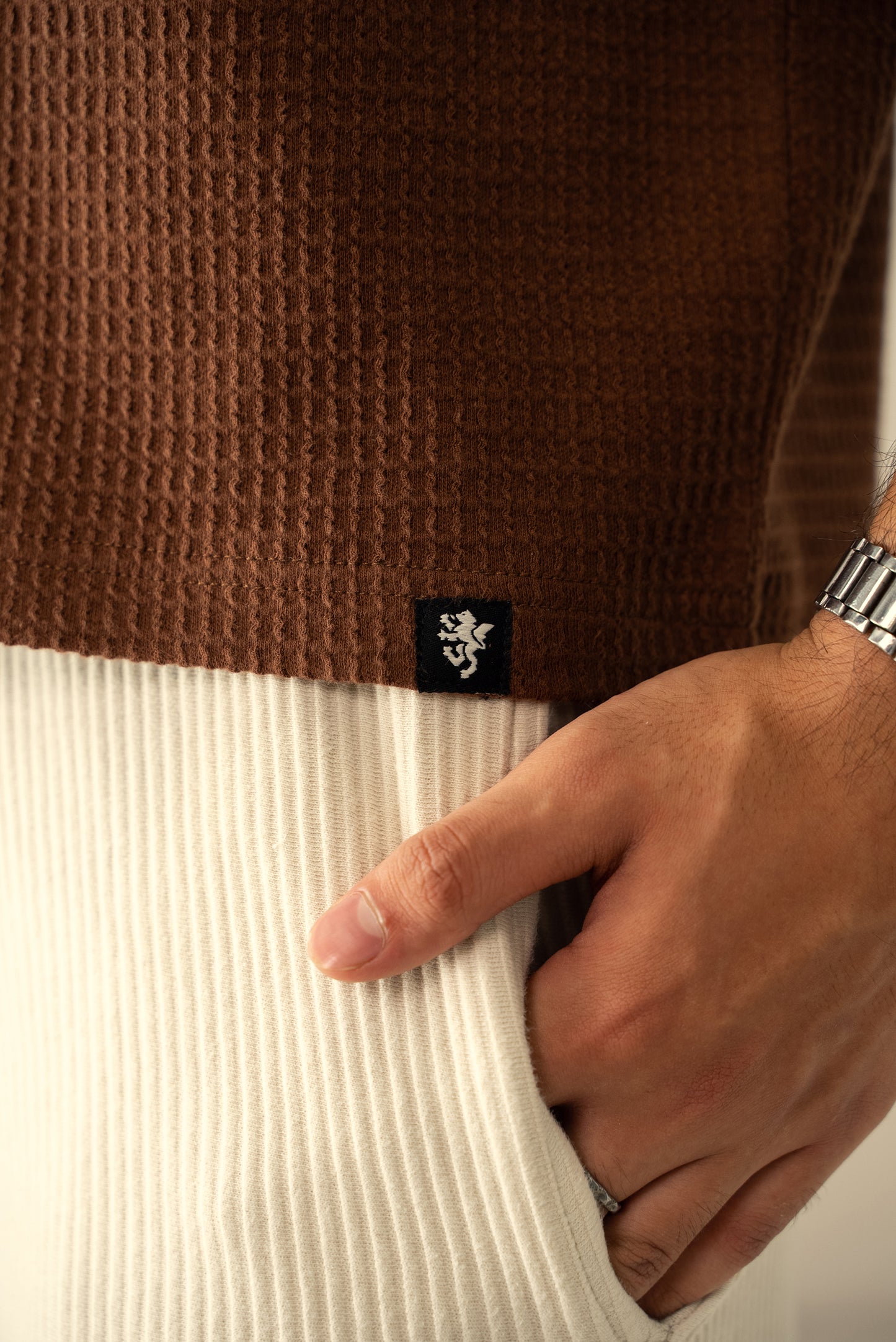 Waffle Knit Cuban Shirt (MBD-01)