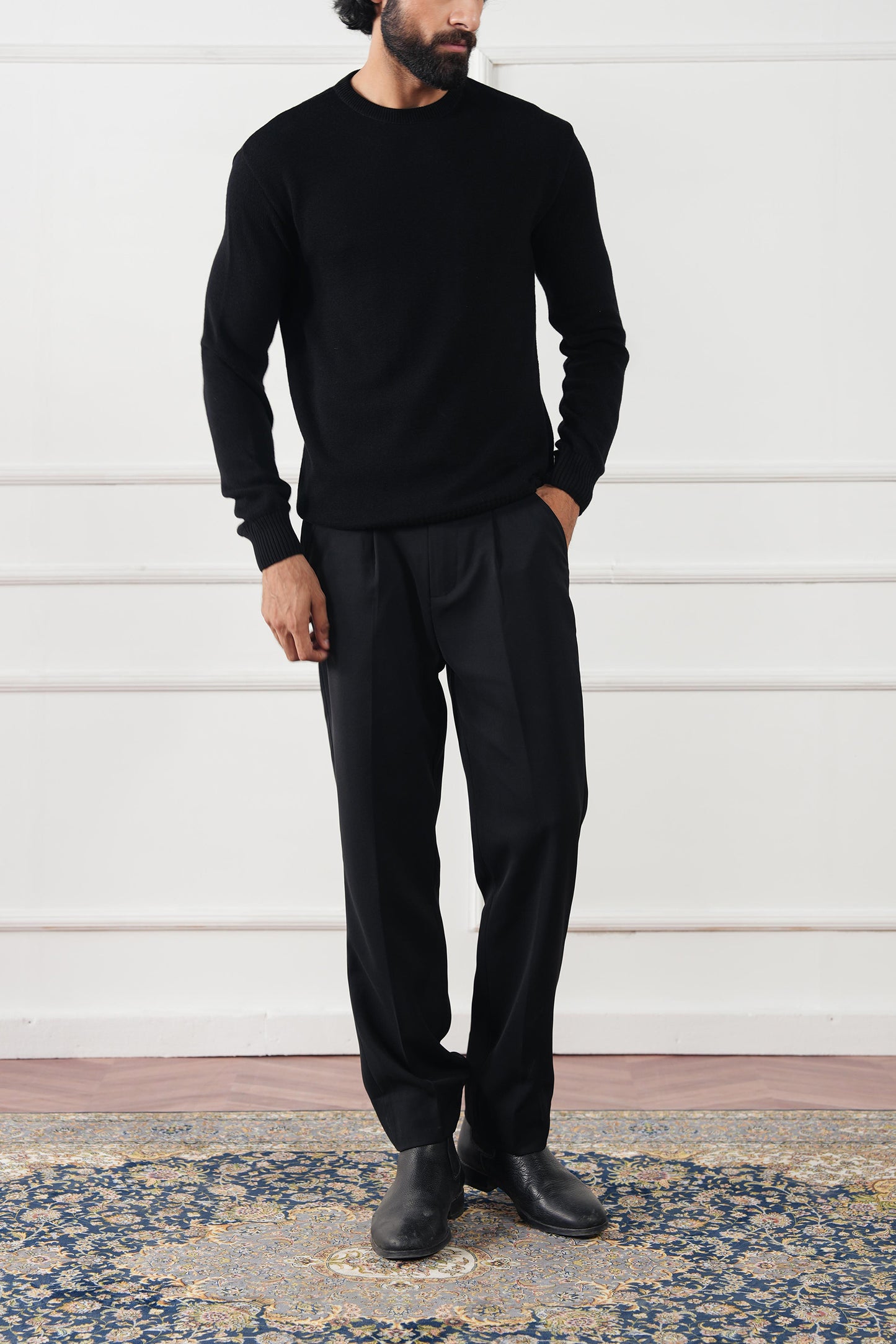 Crew Neck Knit Sweater (MKS-03)