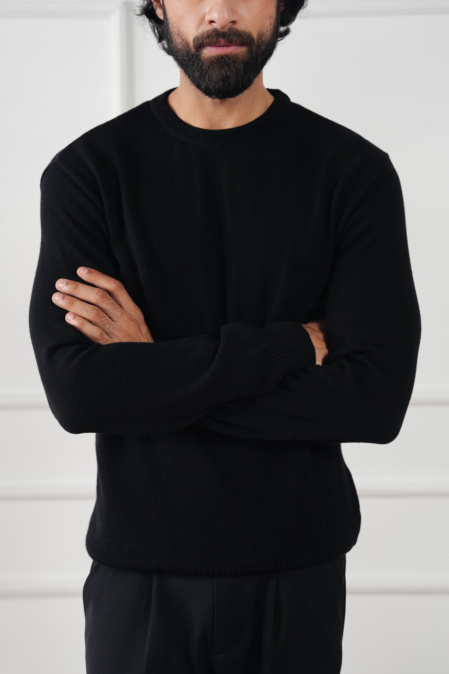 Crew Neck Knit Sweater (MKS-03)