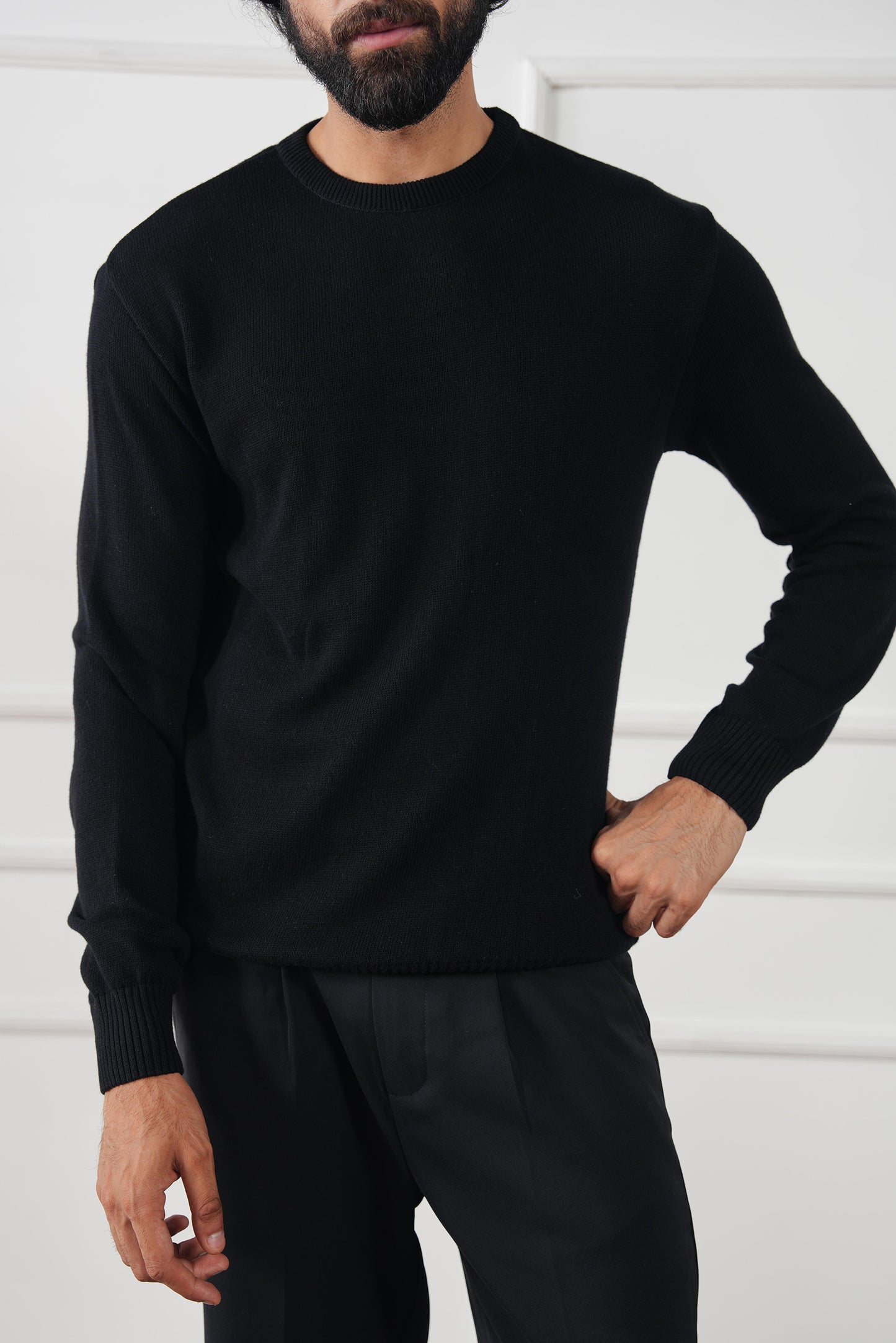 Crew Neck Knit Sweater (MKS-03)