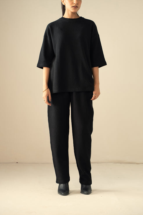 Ash black T Shirt for Women