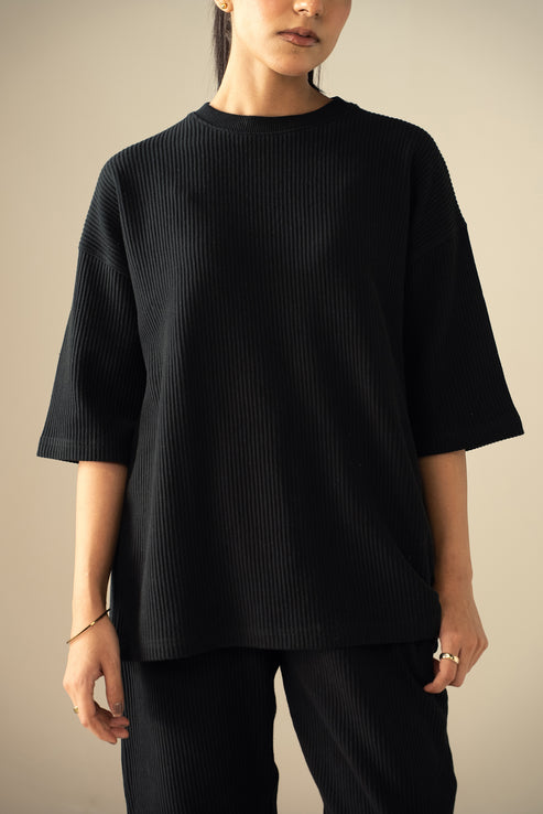 Ash black T Shirt for Women