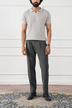 Rib Knit Polo Shirt (MKP-10)