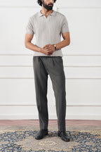 Rib Knit Polo Shirt (MKP-10)