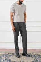 Rib Knit Polo Shirt (MKP-10)
