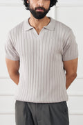 Rib Knit Polo Shirt (MKP-10)