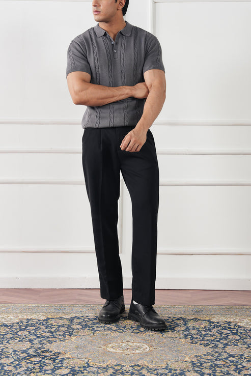 Steal grey Polo Shirt for Men