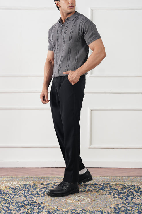 Steal grey Polo Shirt for Men