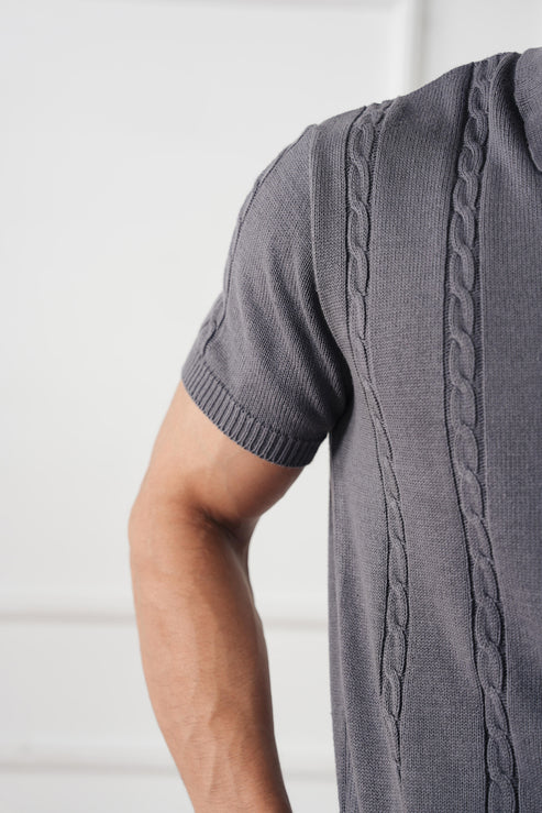 Steal grey Polo Shirt for Men